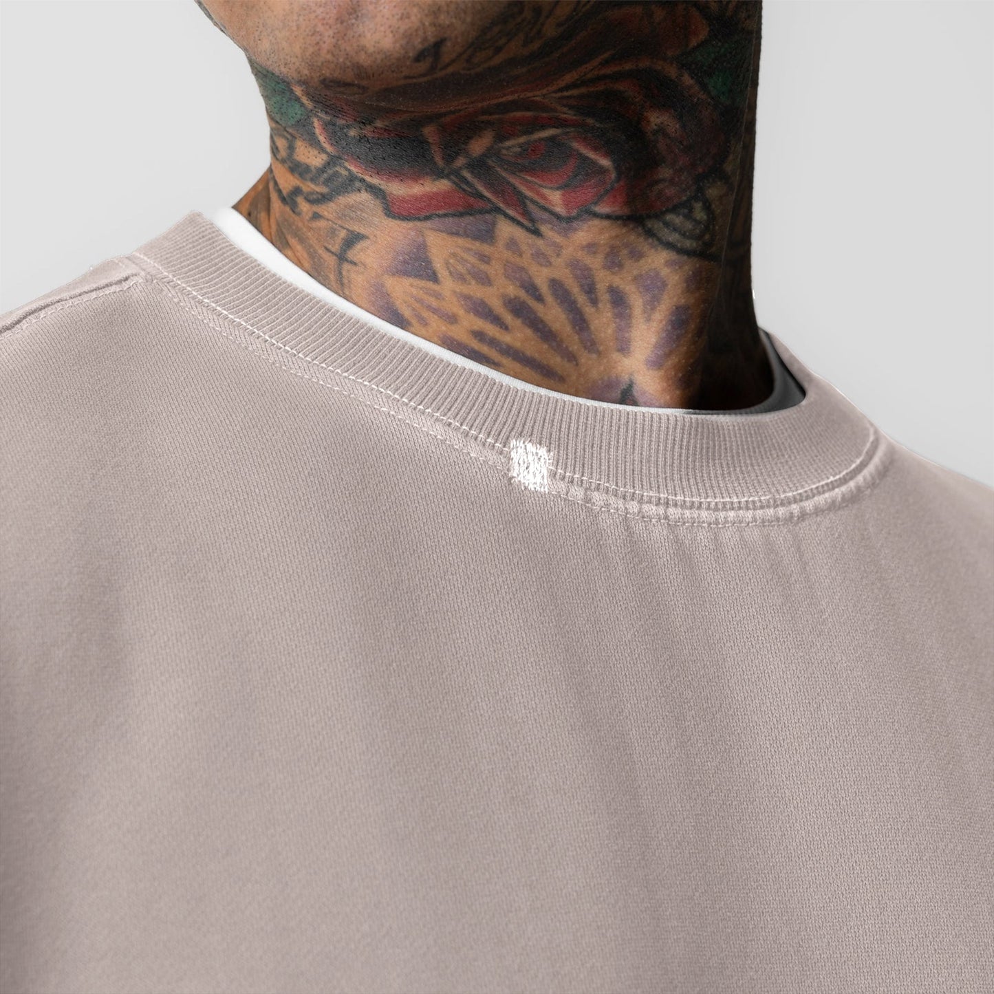 0861. Tech Essential™ Distressed Crewneck Faded Chai | ASRV sale