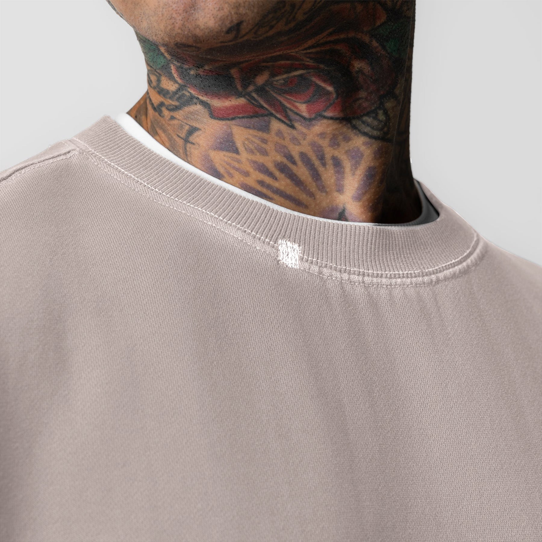 0861. Tech Essential™ Distressed Crewneck Faded Chai | ASRV sale
