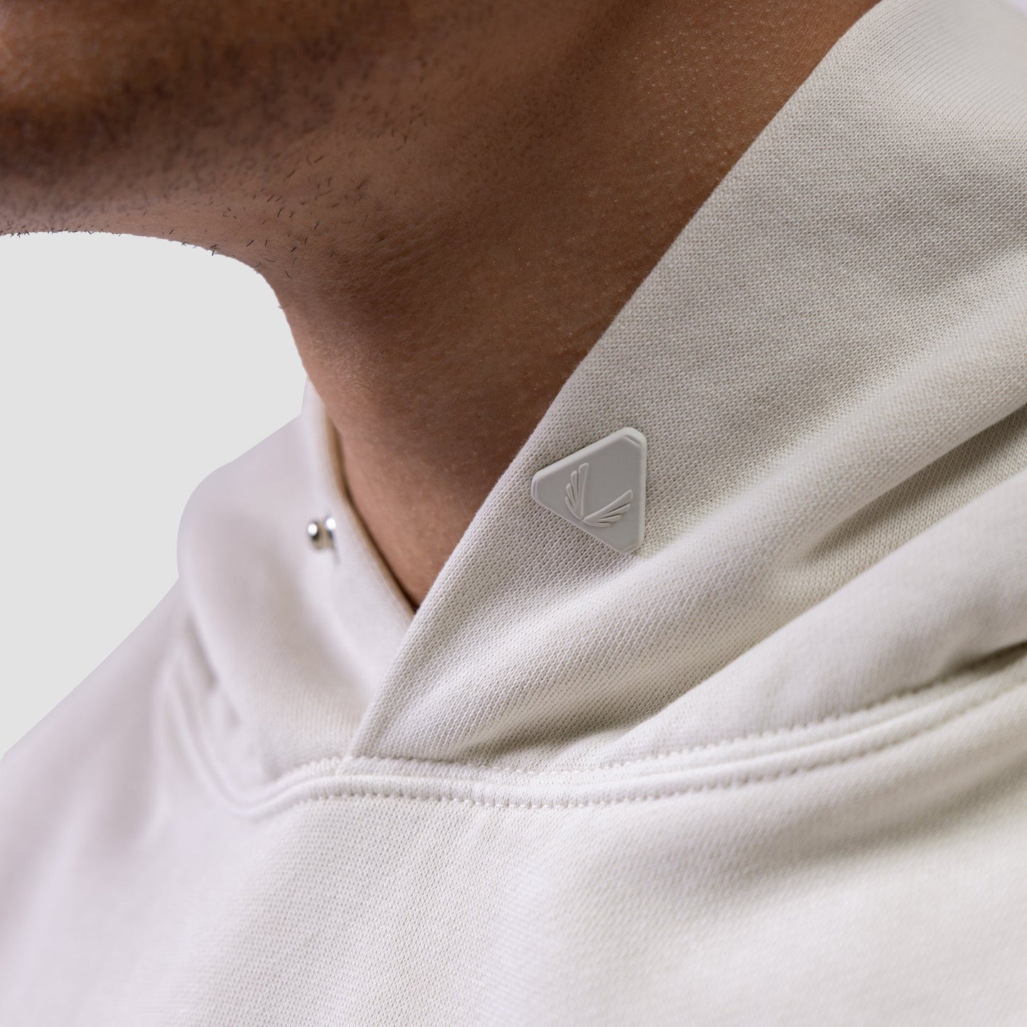 0920. Tech Essential™ Distressed Hoodie Faded Stone | ASRV for sale