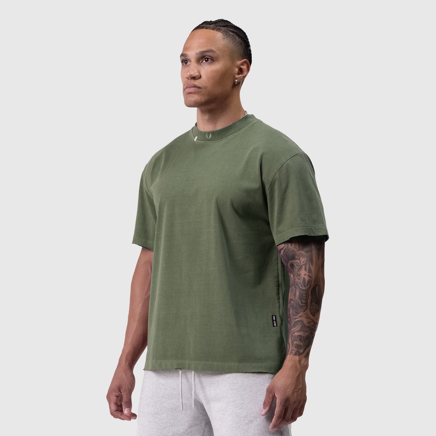 0797. Tech Essential™ Relaxed Tee Faded Olive | ASRV Online