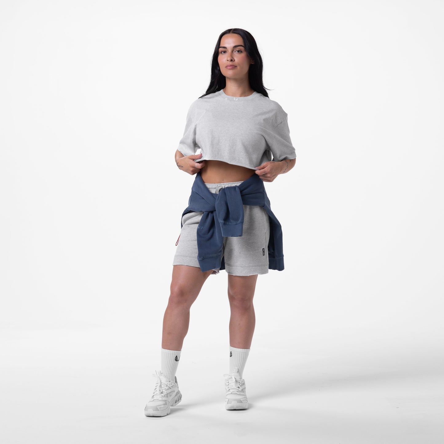 0921. Tech Essential™ Sweat Short Heather Grey | ASRV Discount