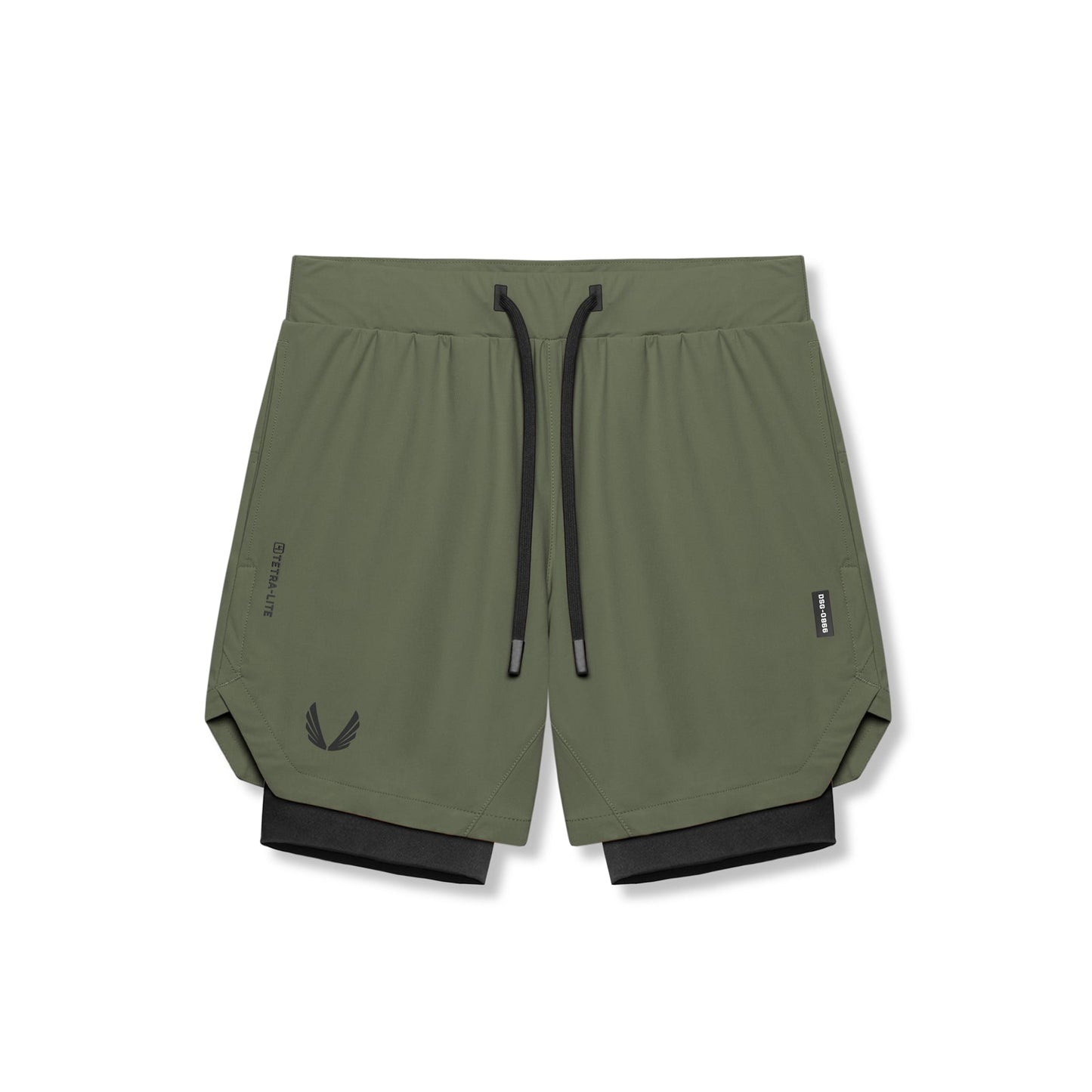 0866. Tetra-Lite® 7" Liner Short Olive "Wings"/ Black | ASRV near me