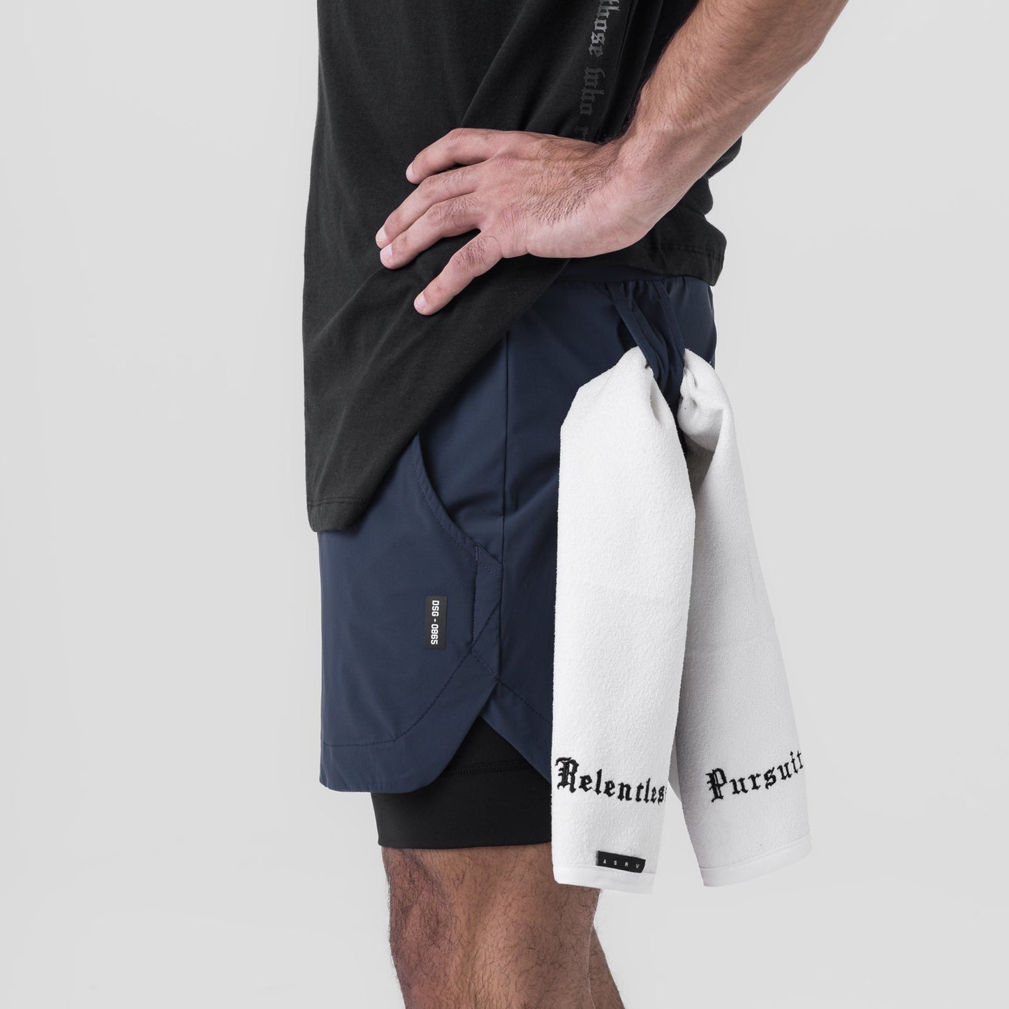 0865. Tetra-Lite® 5" Liner Short Navy "Wings"/Black | ASRV sale