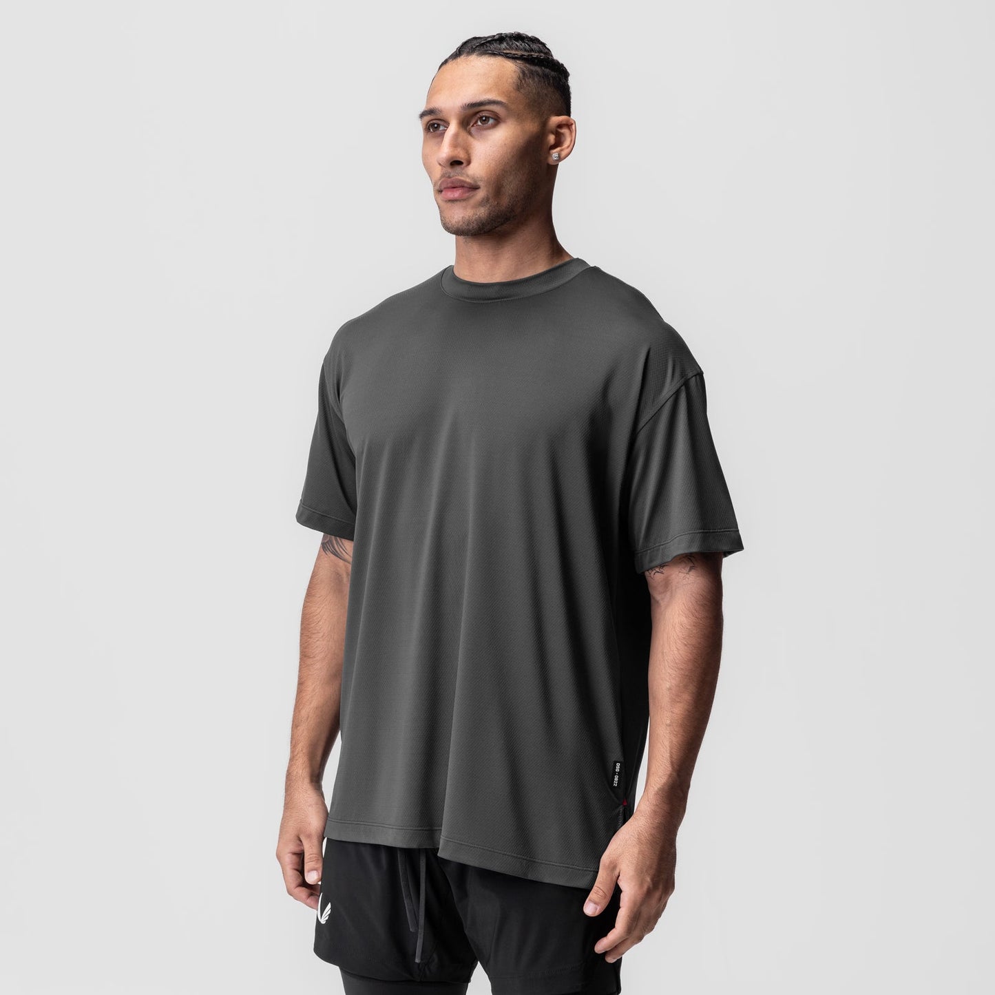 0822. AeroSilver® Oversized Tee Space Grey | ASRV sale