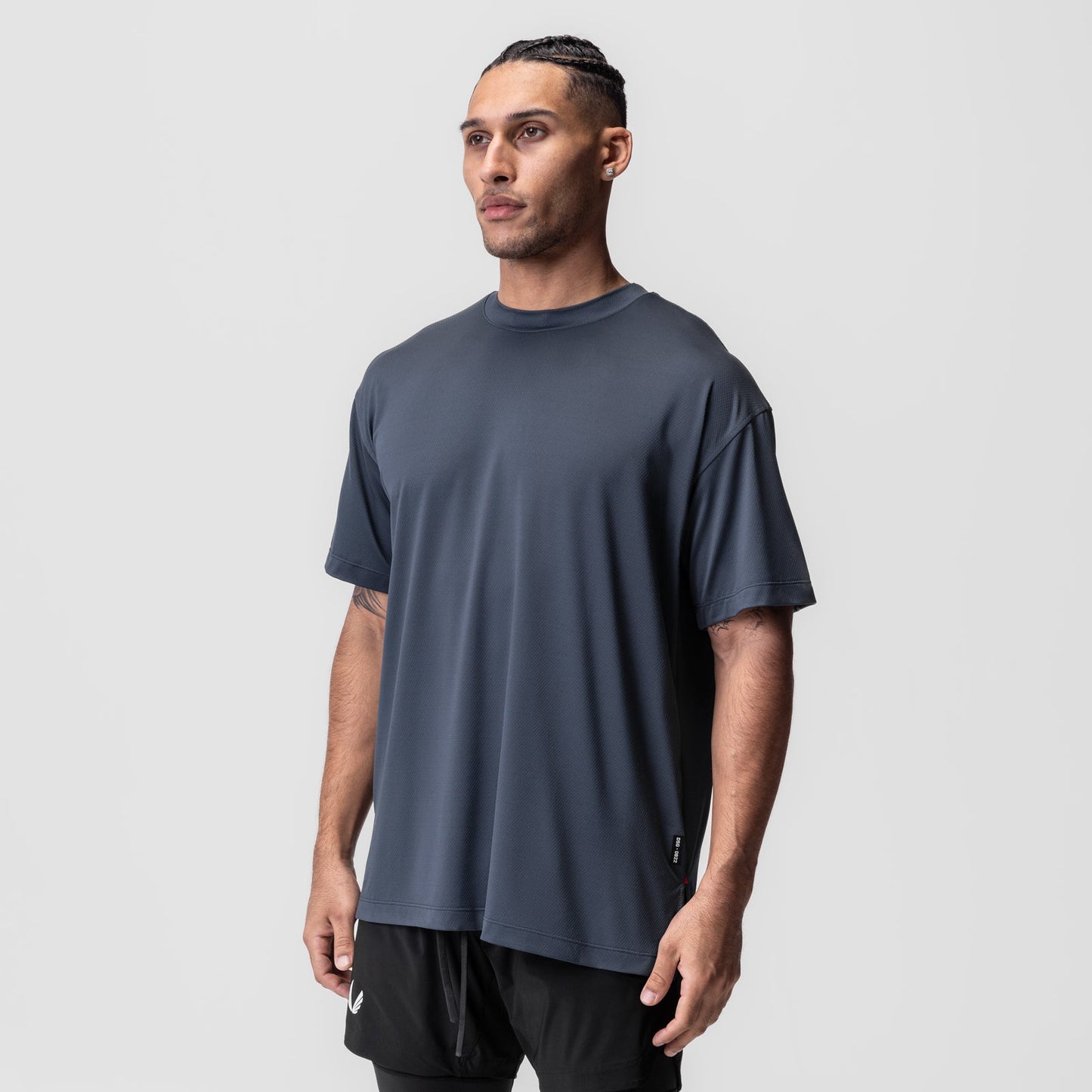 0822. AeroSilver® Oversized Tee Navy | ASRV on sale