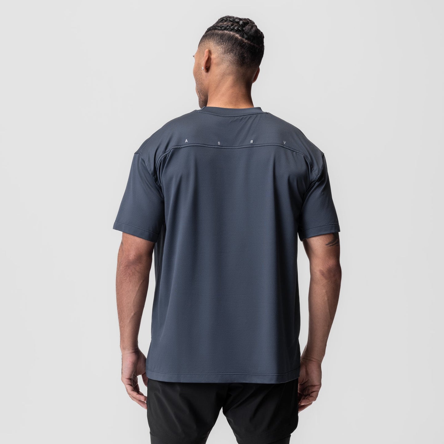 0822. AeroSilver® Oversized Tee Navy | ASRV on sale