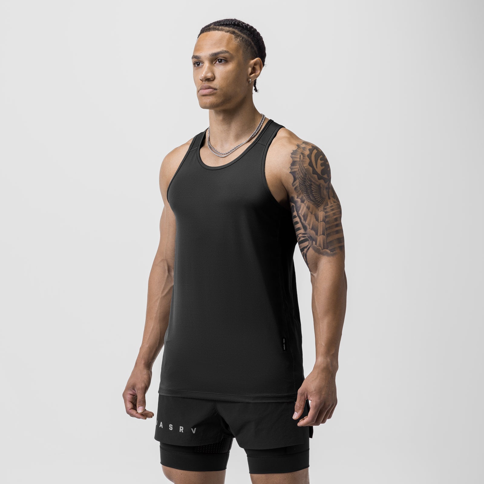 0754. AeroSilver® Training Singlet Black | ASRV for sale
