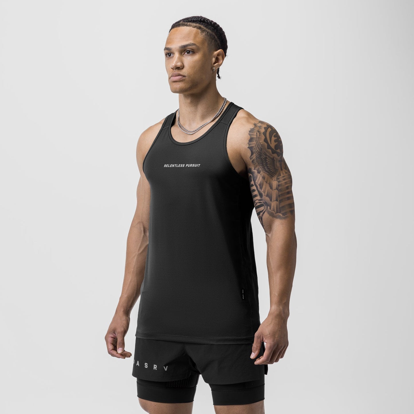 0754. AeroSilver® Training Singlet Black "RP" | ASRV discount