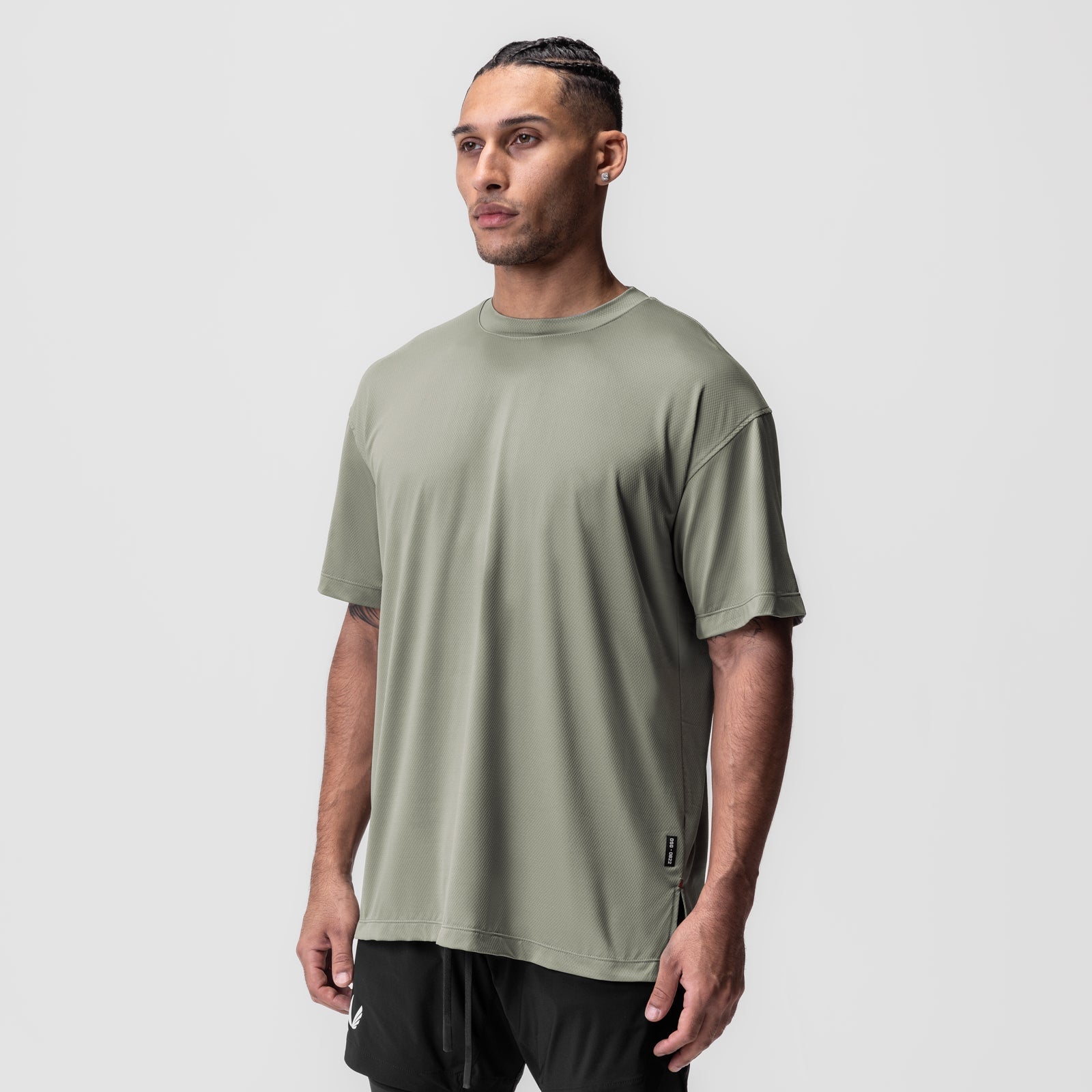 0822. AeroSilver® Oversized Tee Sage | ASRV Discount