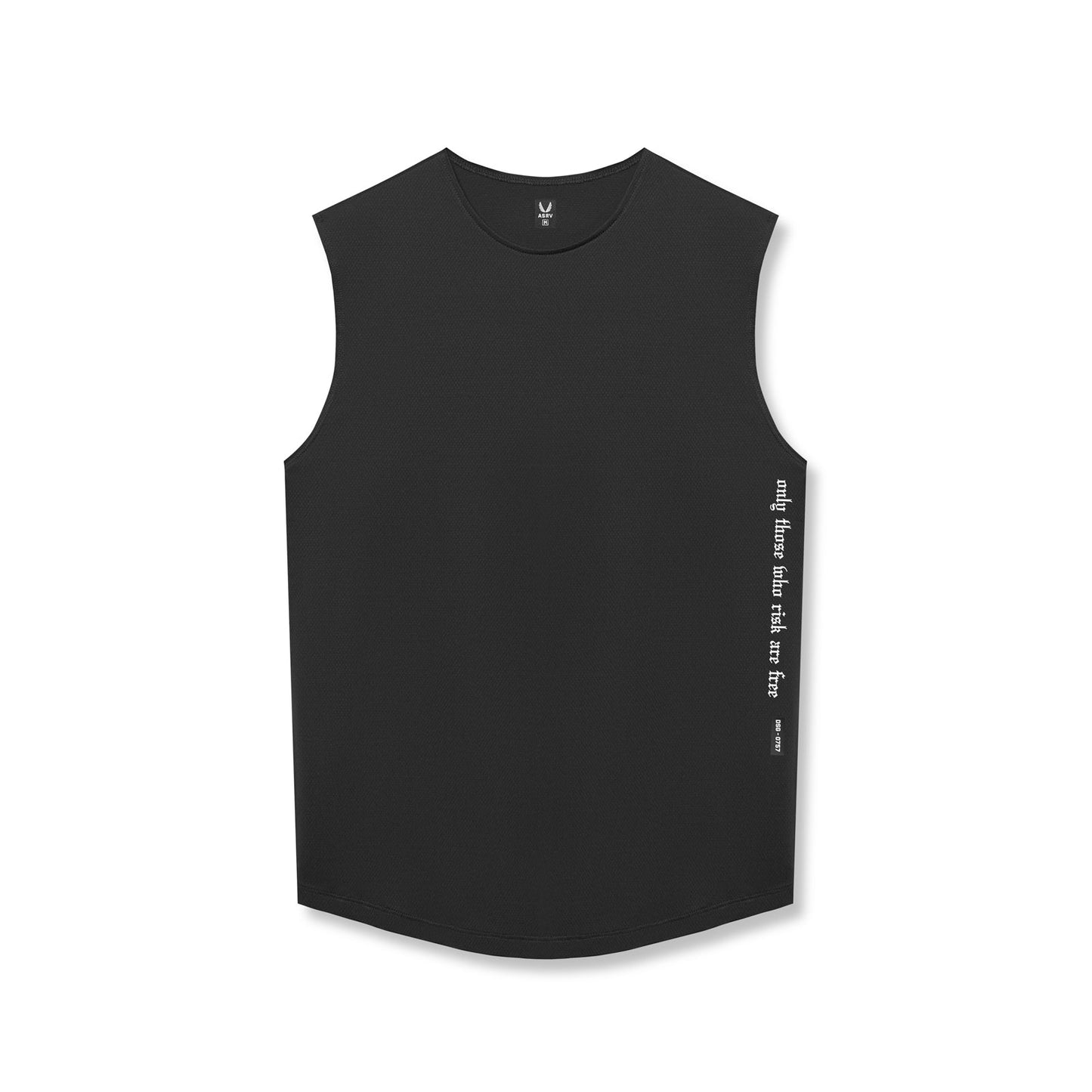 0757. AeroSilver® Cutoff Tank Black "OTWR" | ASRV US