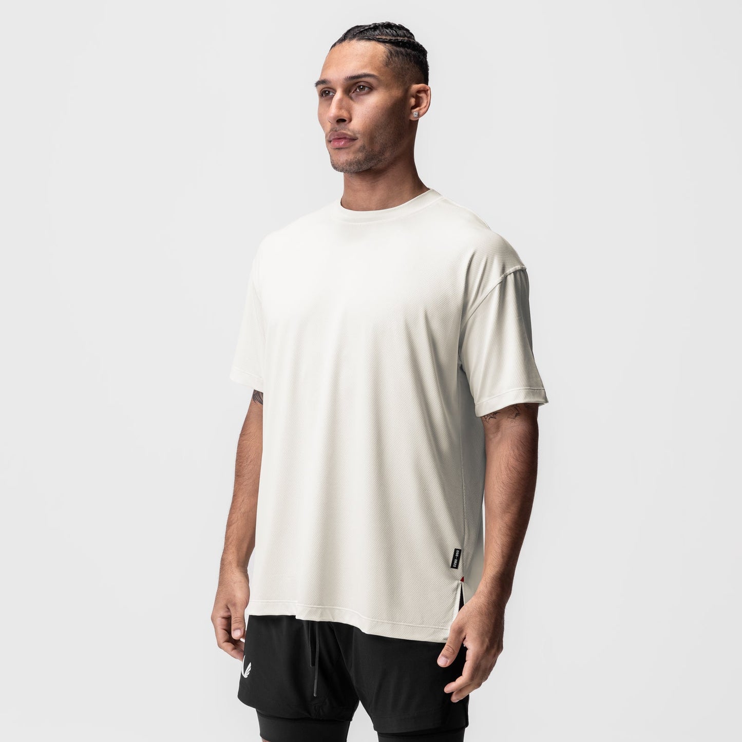 0822. AeroSilver® Oversized Tee Ivory Cream | ASRV US