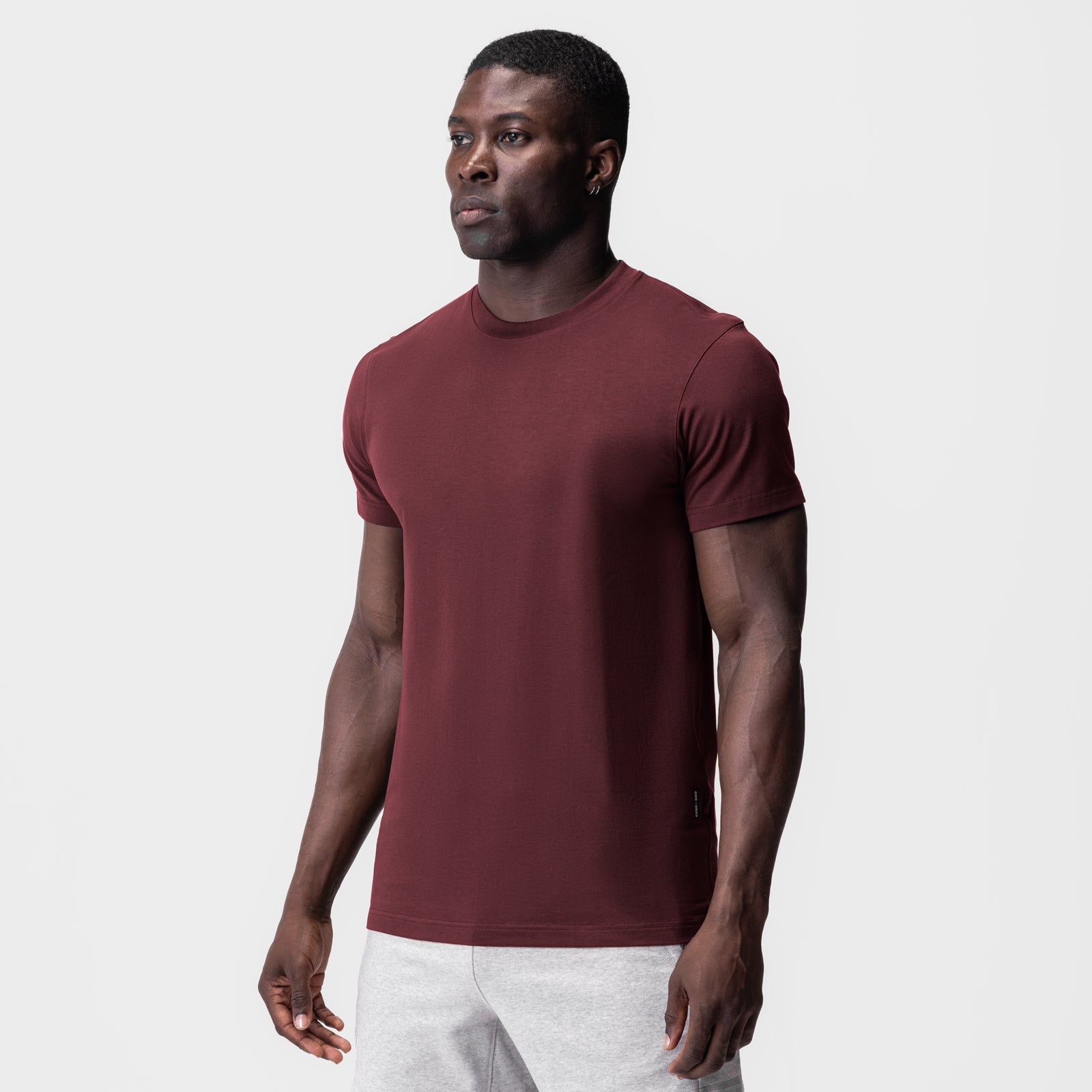 0923. Supima® Essential Tee Crimson | ASRV discount