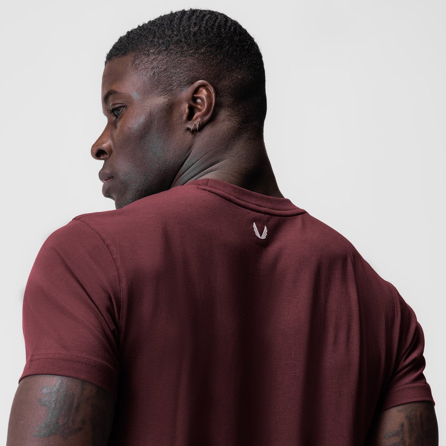 0923. Supima® Essential Tee Crimson | ASRV discount