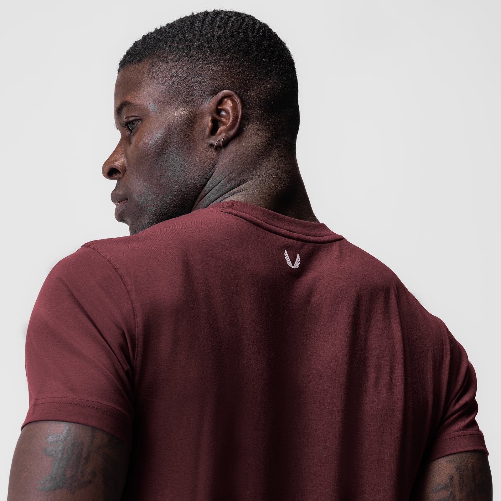 0923. Supima® Essential Tee Crimson | ASRV discount