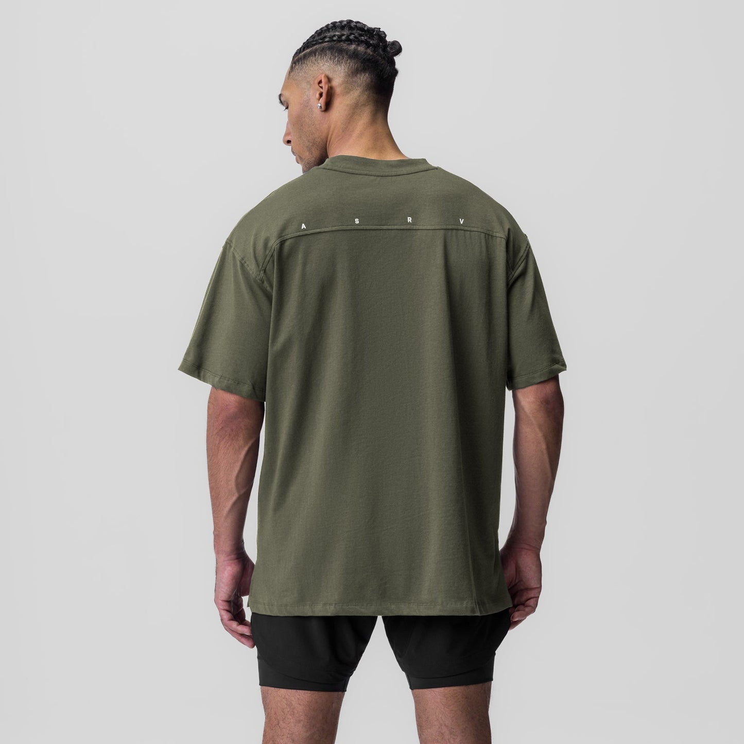 0824. Supima® Oversized Tee Olive | ASRV discount