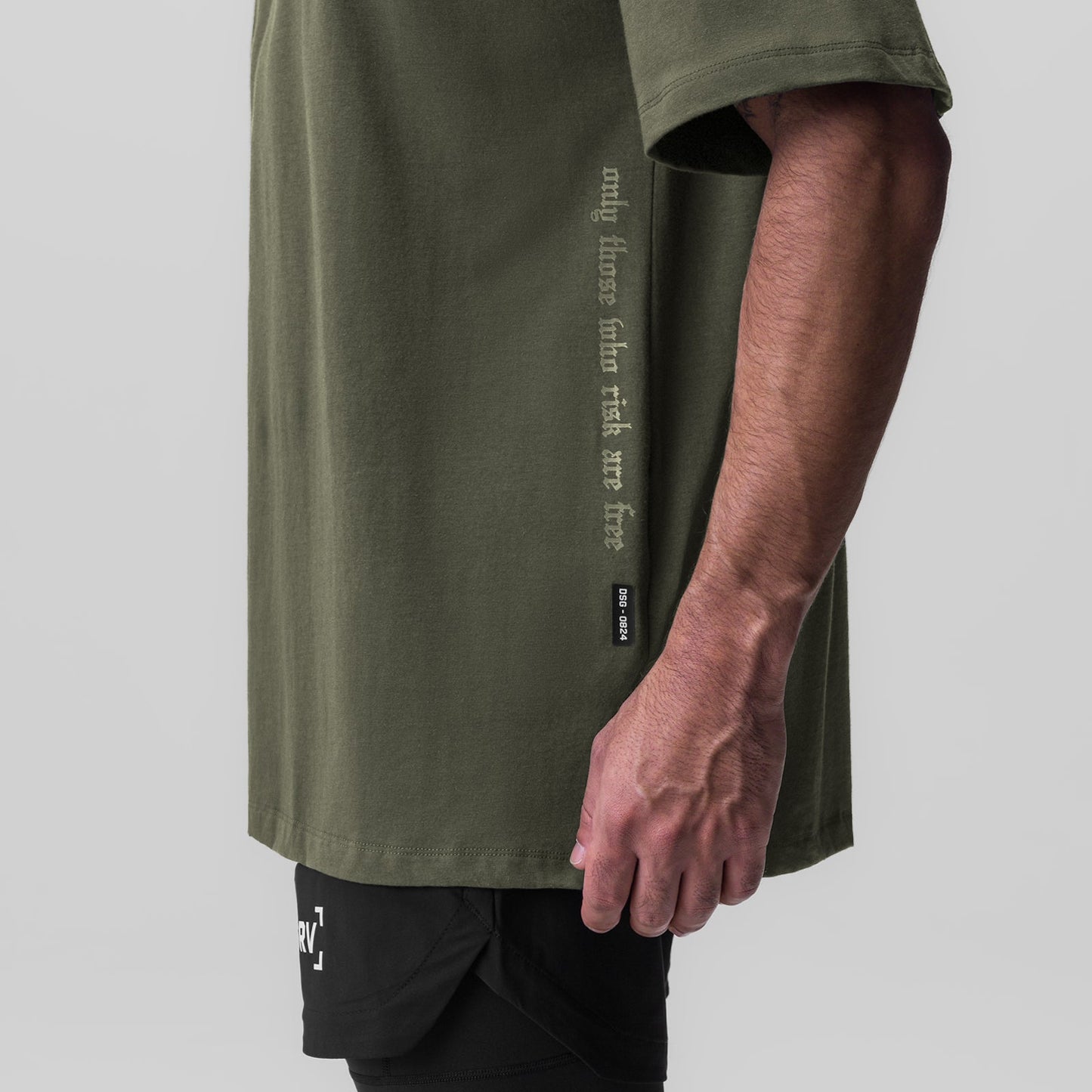 0824. Supima® Oversized Tee Olive | ASRV discount