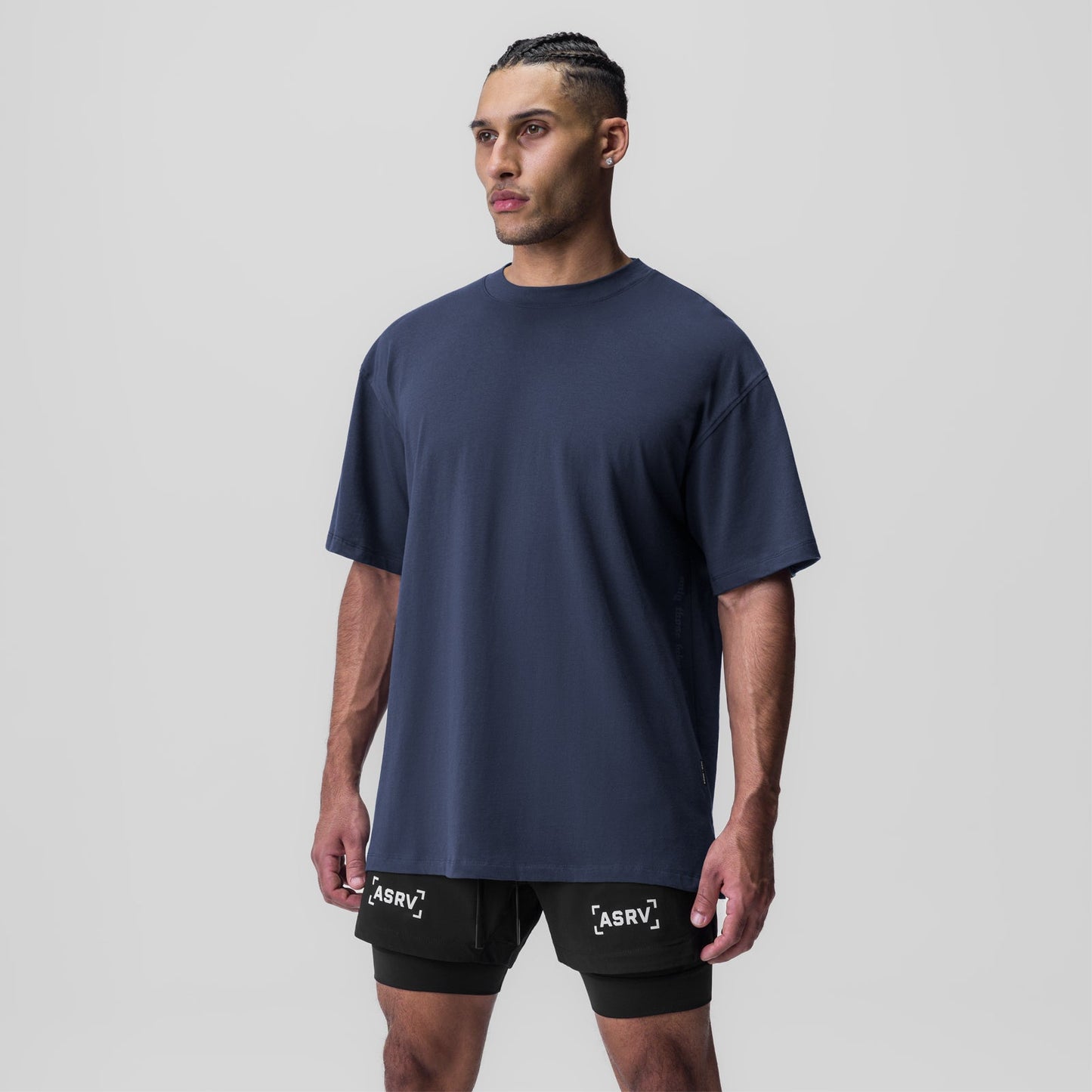 0824. Supima® Oversized Tee Navy | ASRV Online