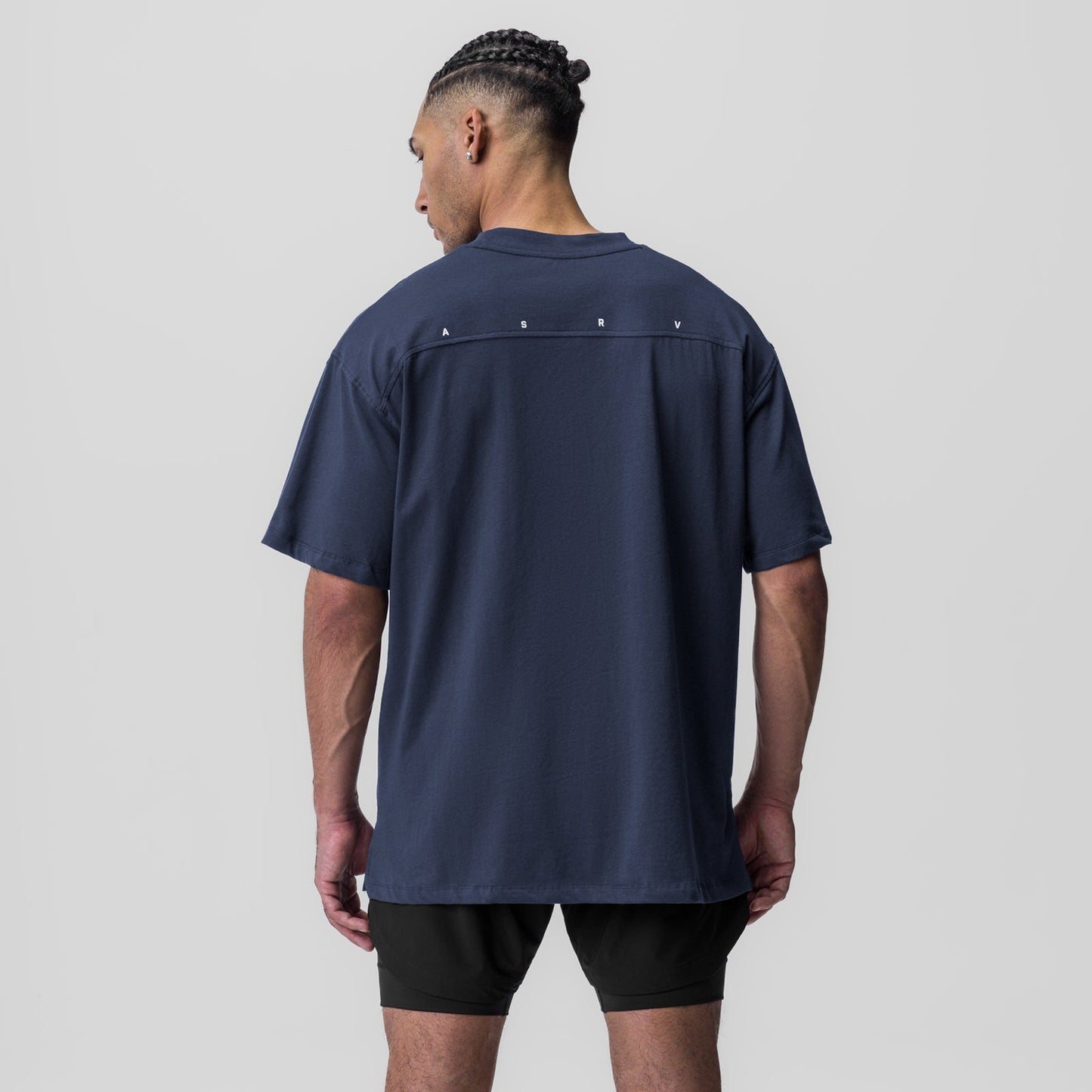 0824. Supima® Oversized Tee Navy | ASRV Online
