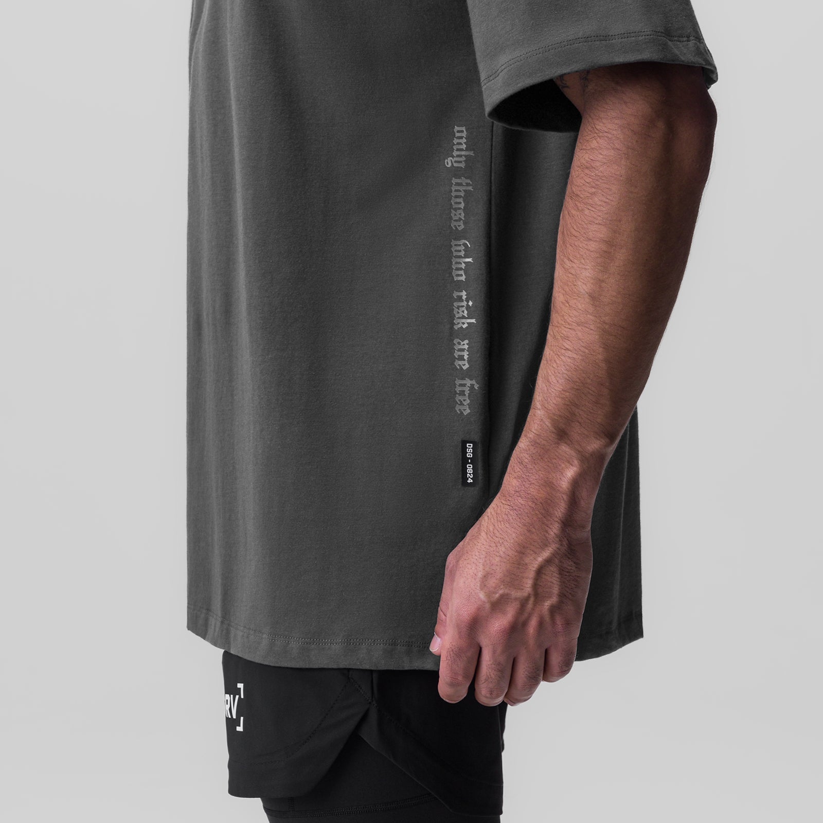 0824. Supima® Oversized Tee Space Grey | ASRV Discount