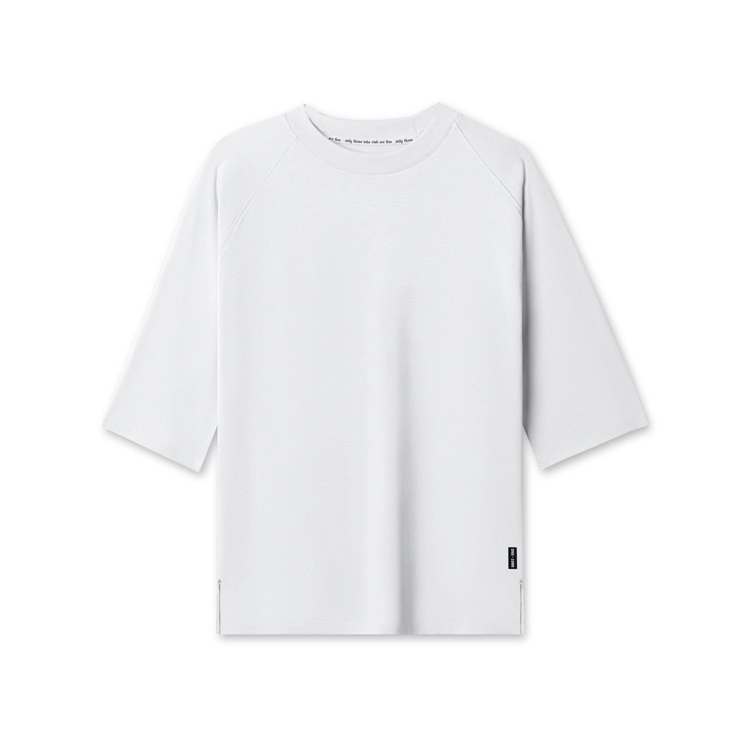 1086. Supima® 3/4-Sleeve Oversized Tee White | ASRV discount