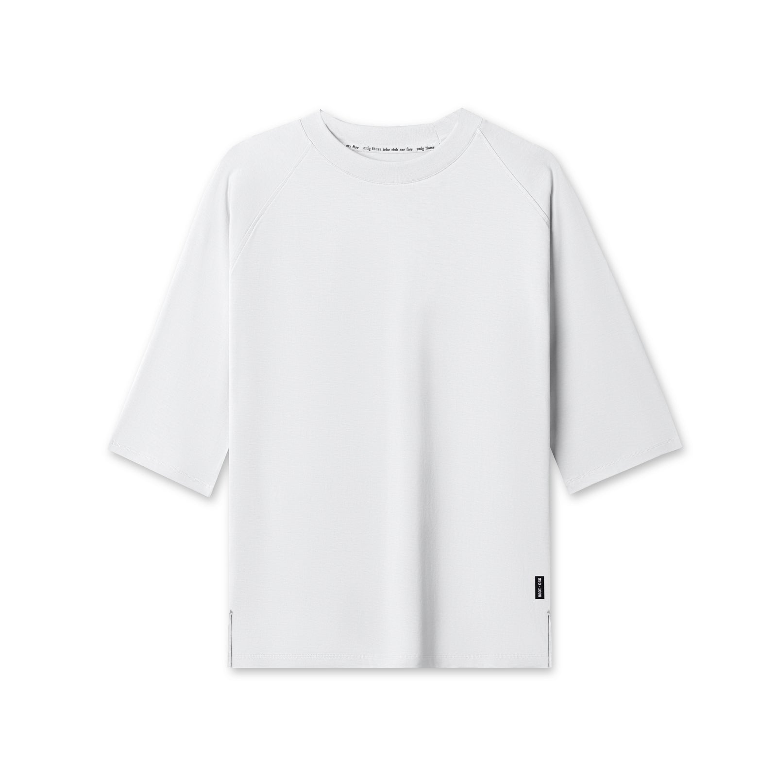 1086. Supima® 3/4-Sleeve Oversized Tee White | ASRV discount
