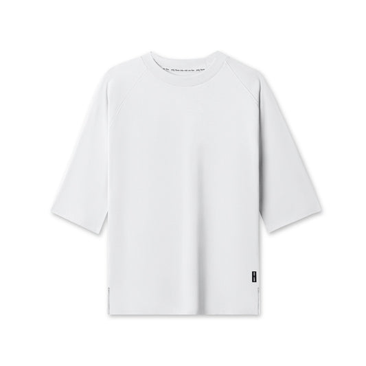 1086. Supima® 3/4-Sleeve Oversized Tee White | ASRV discount