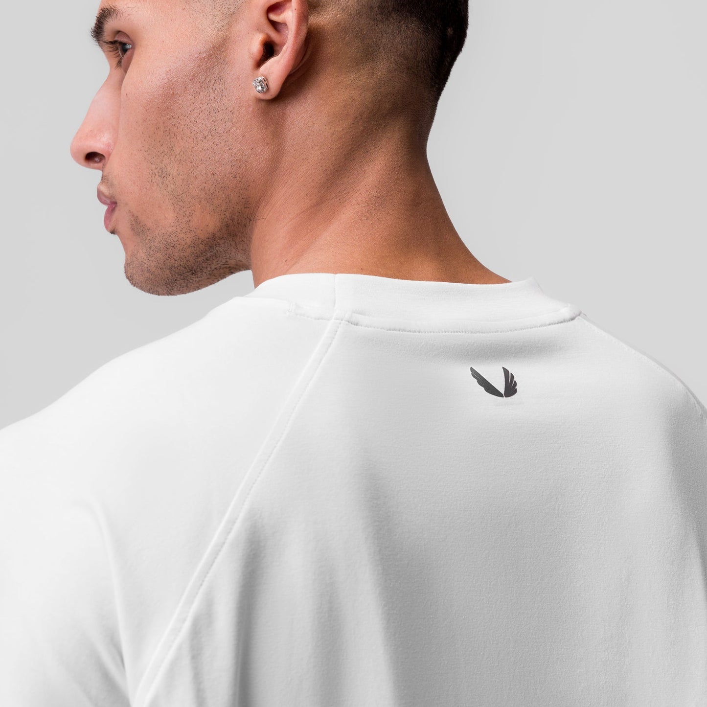 1086. Supima® 3/4-Sleeve Oversized Tee White | ASRV discount