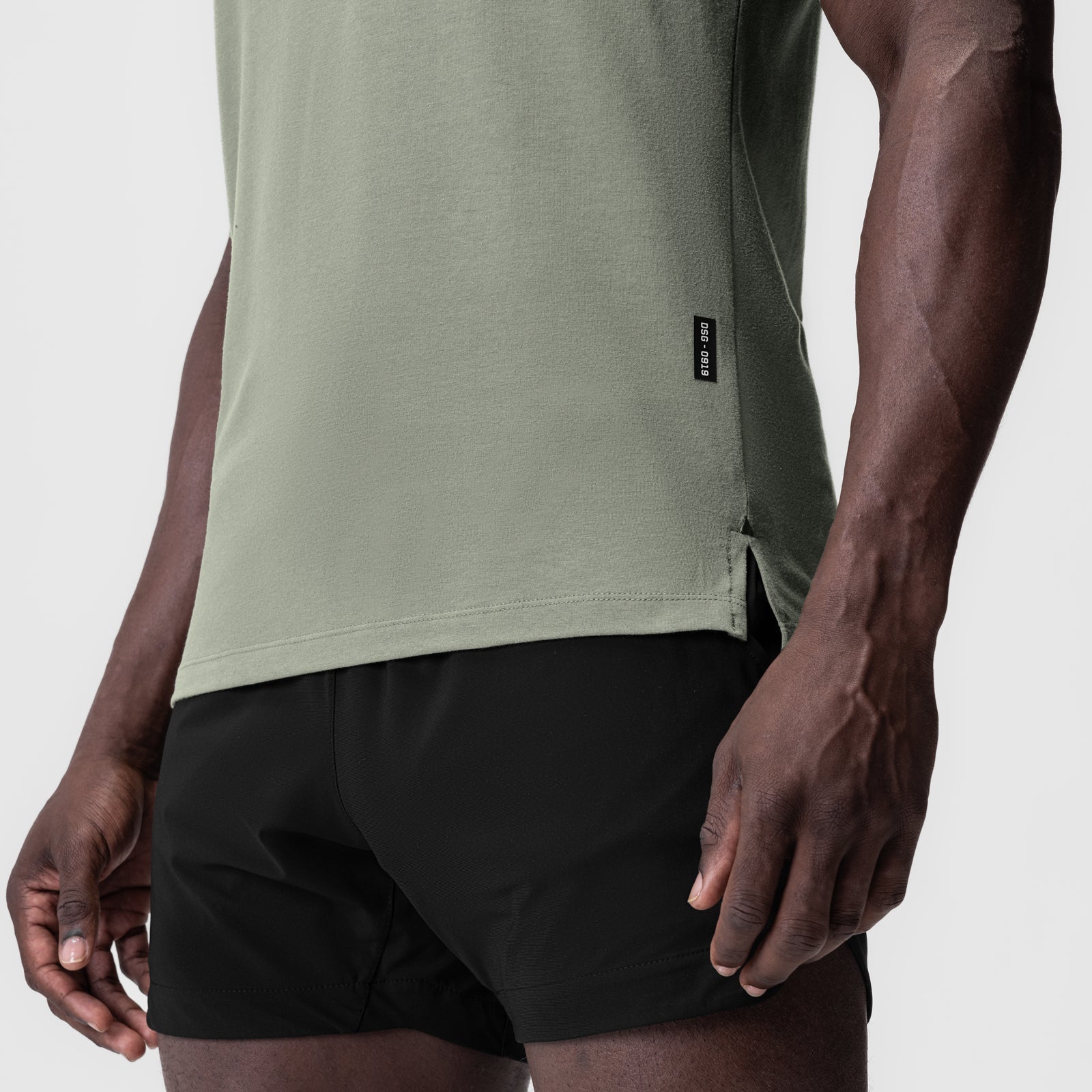 0919. Supima® Fitted Tee Sage | ASRV Discount