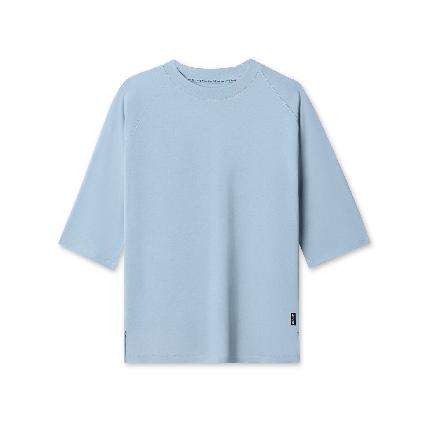1086. Supima® 3/4-Sleeve Oversized Tee Light Sky | ASRV sale