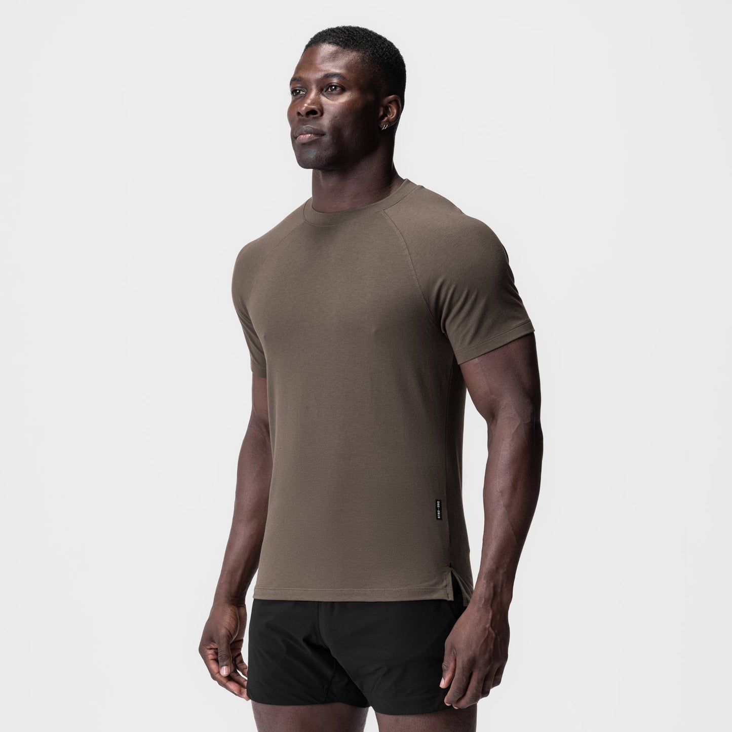 0919. Supima® Fitted Tee Deep Taupe | ASRV discount