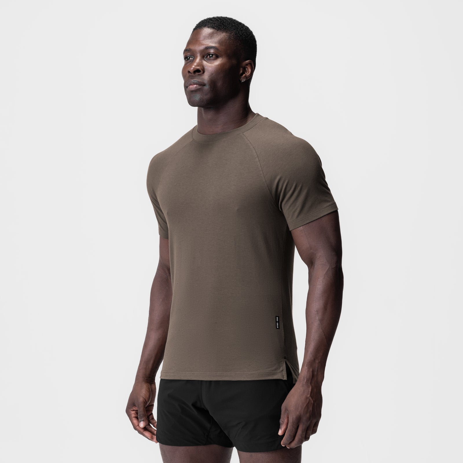 0919. Supima® Fitted Tee Deep Taupe | ASRV discount