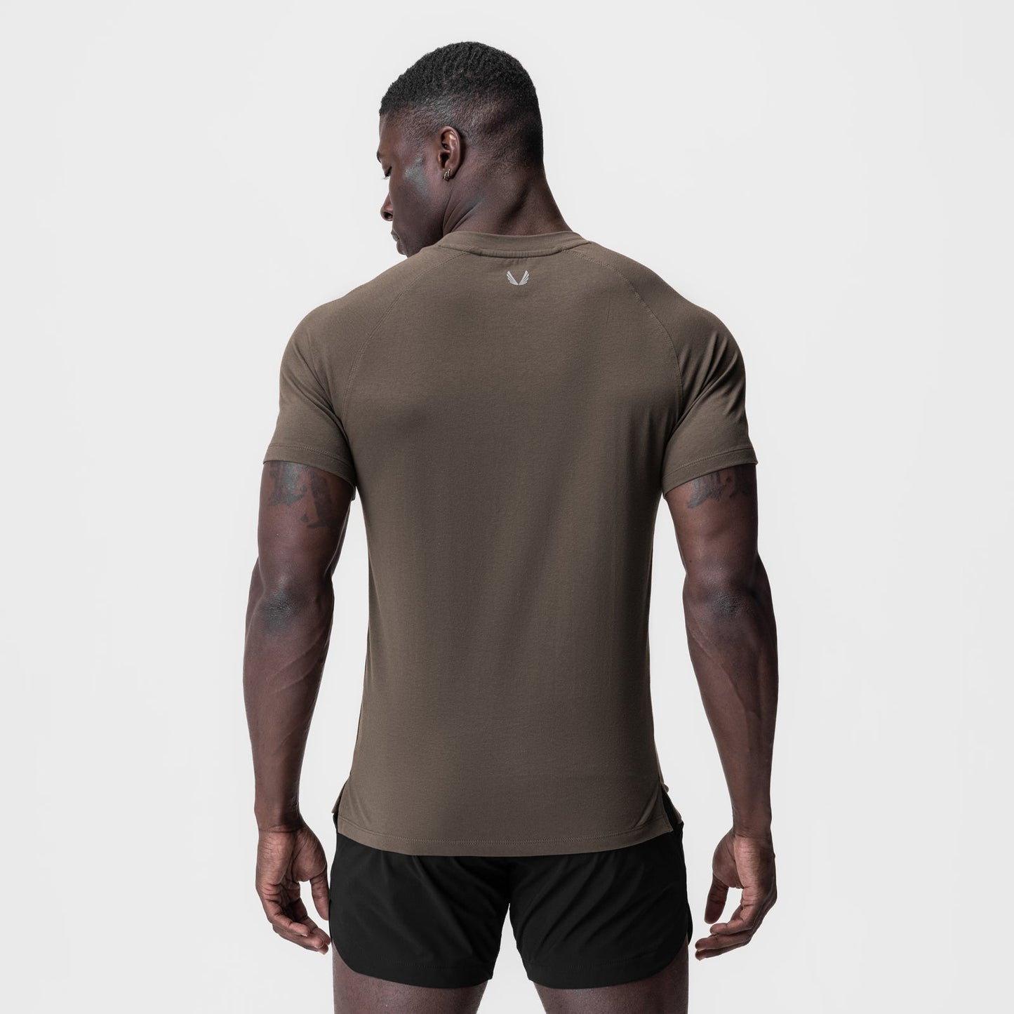 0919. Supima® Fitted Tee Deep Taupe | ASRV discount