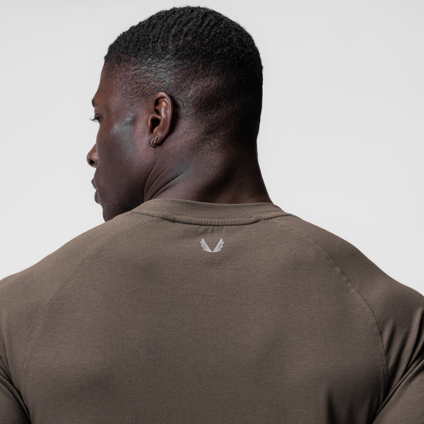 0919. Supima® Fitted Tee Deep Taupe | ASRV discount
