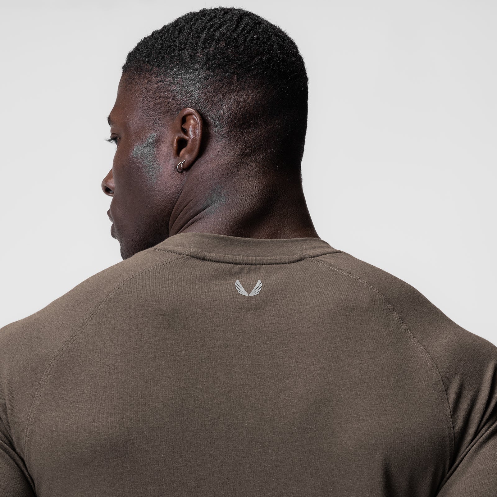 0919. Supima® Fitted Tee Deep Taupe | ASRV discount