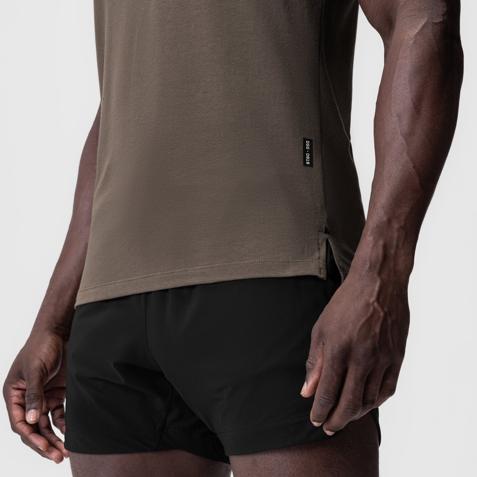 0919. Supima® Fitted Tee Deep Taupe | ASRV discount