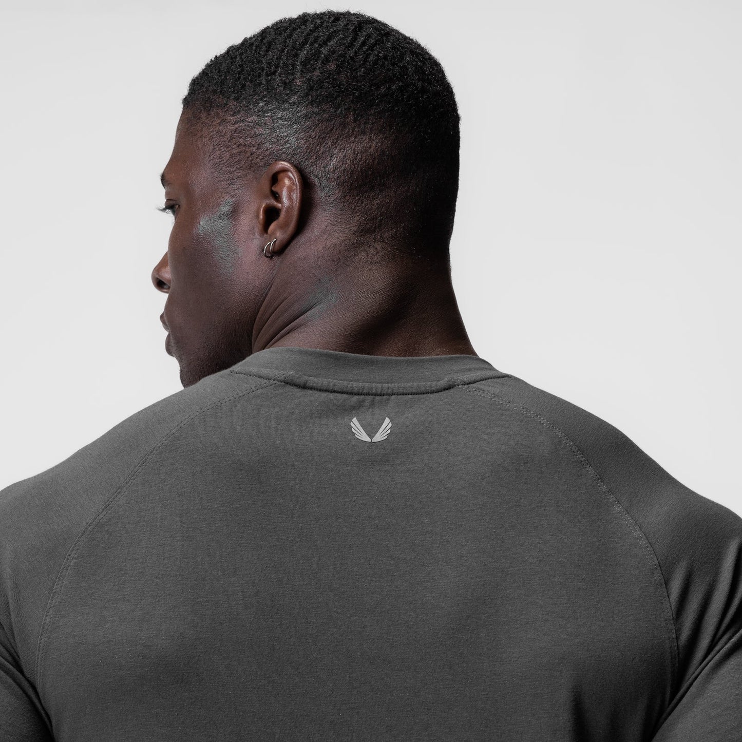 0919. Supima® Fitted Tee Space Grey | ASRV sale
