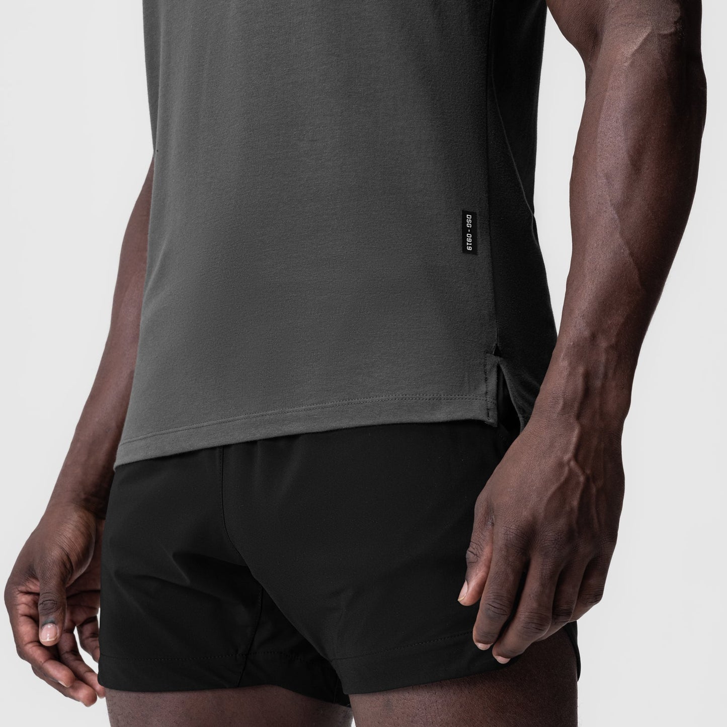 0919. Supima® Fitted Tee Space Grey | ASRV sale
