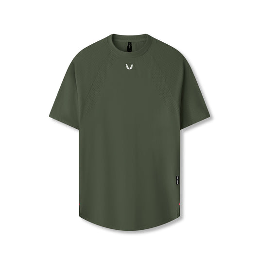 0948. Laser-Vent™ Established Tee Olive | ASRV for sale