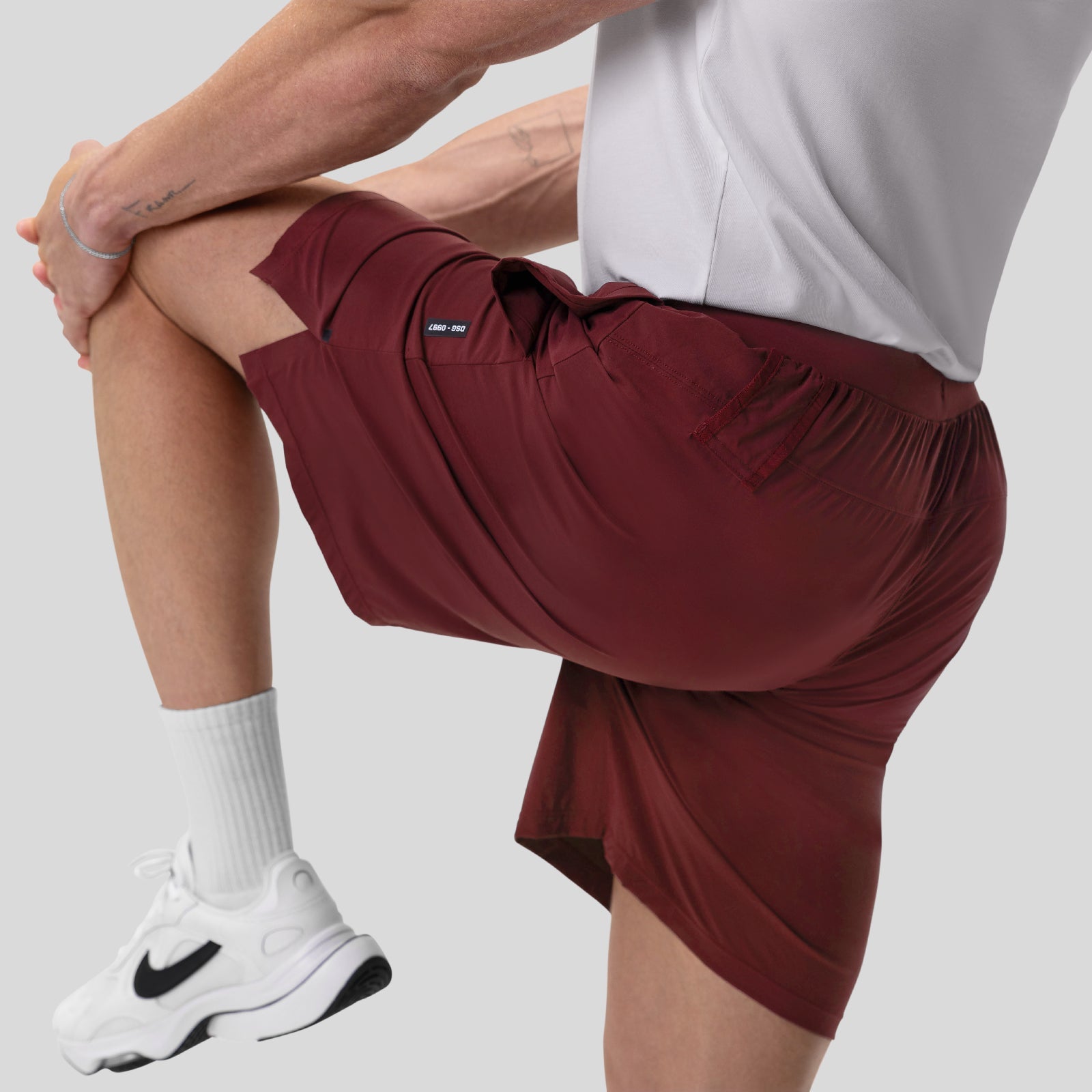 0997. Aerotex™ 8" Training Short Crimson | ASRV for sale