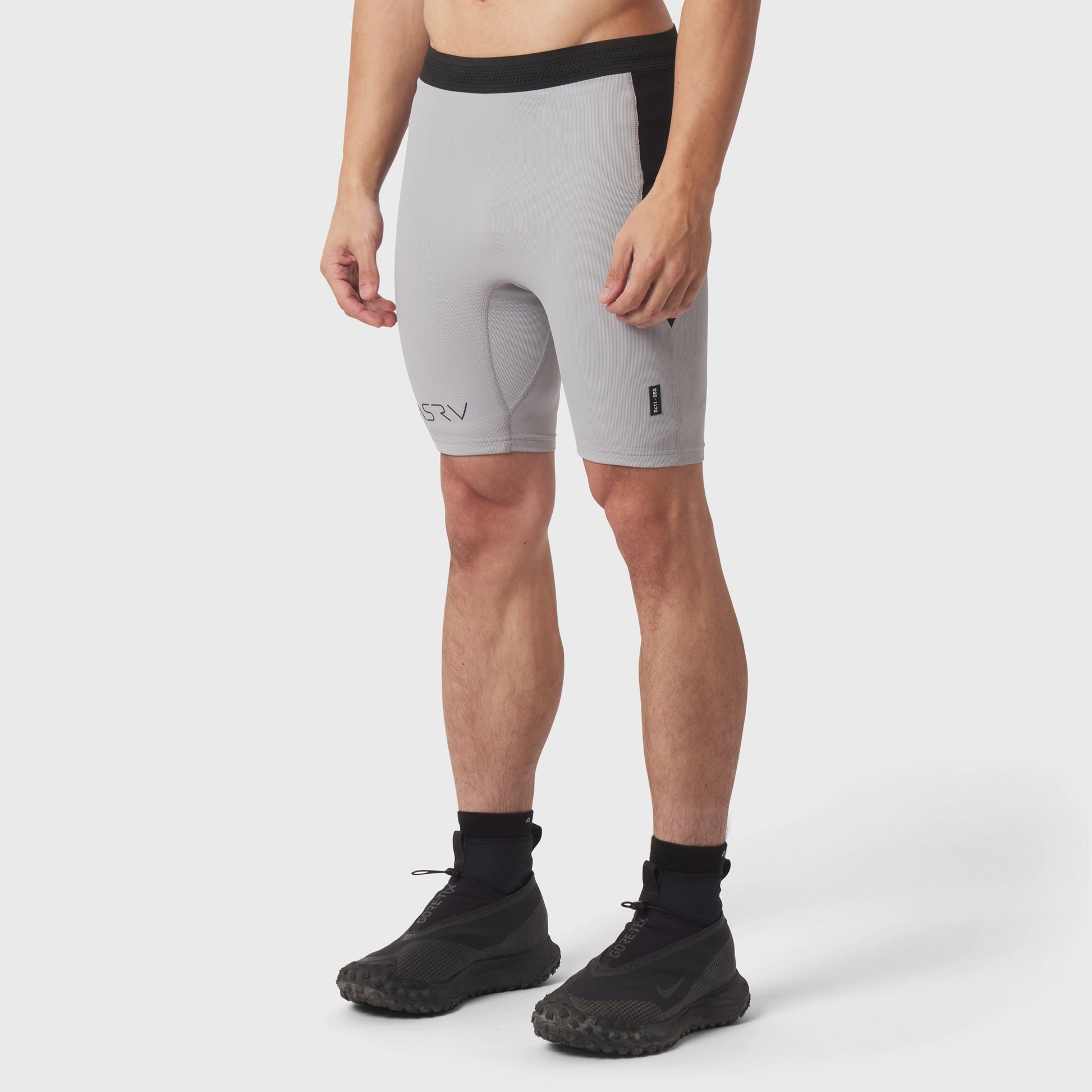 1170. Lycra® Ribbed Run Half-Tight Slate Grey | ASRV Discount