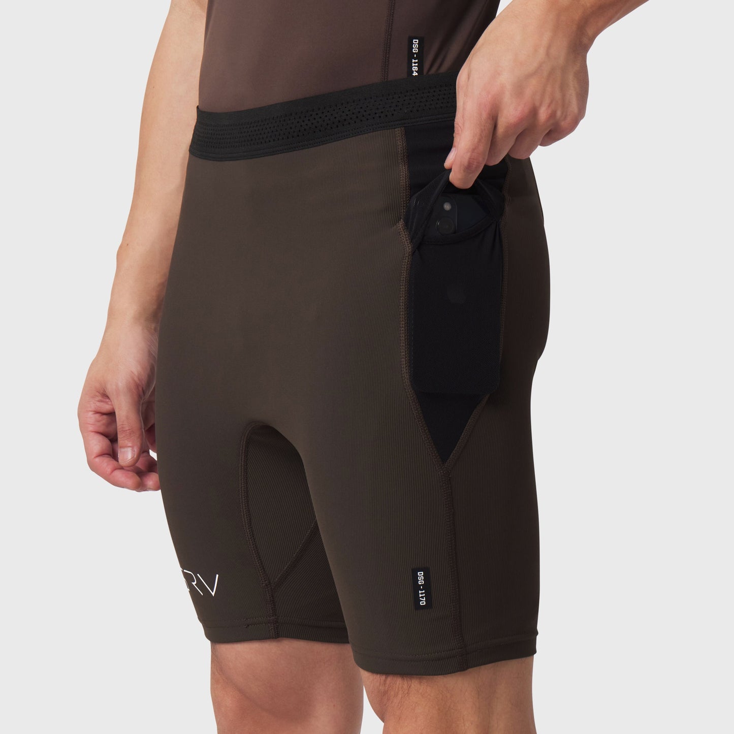 1170. Lycra® Ribbed Run Half-Tight Dark Earth | ASRV near me