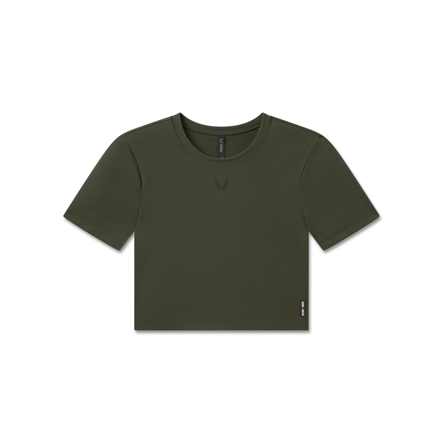 W019. LYCRA® Cropped Tee Olive | ASRV sale