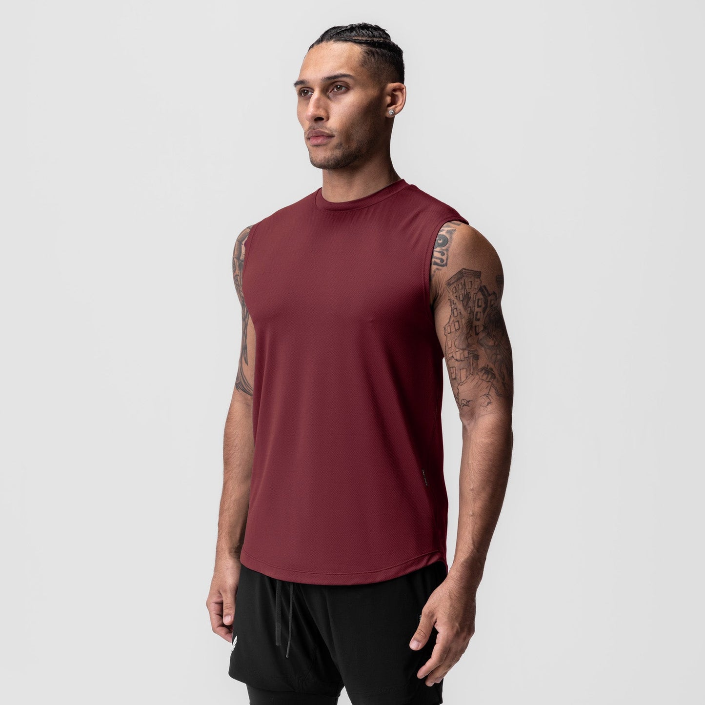 0757. AeroSilver® Cutoff Tank Crimson | ASRV on sale