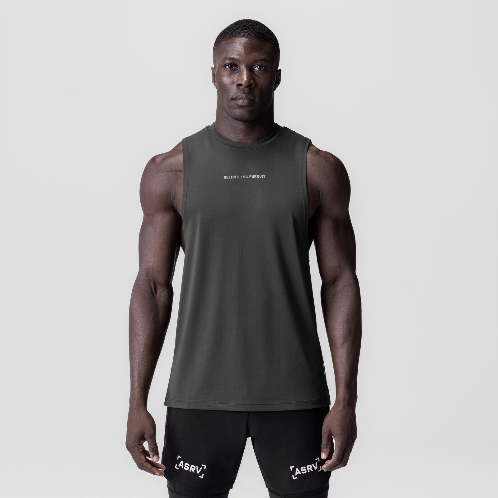0837. 3D-Lite® 2.0 Lycra® Muscle Tank Space Grey "RP" | ASRV discount