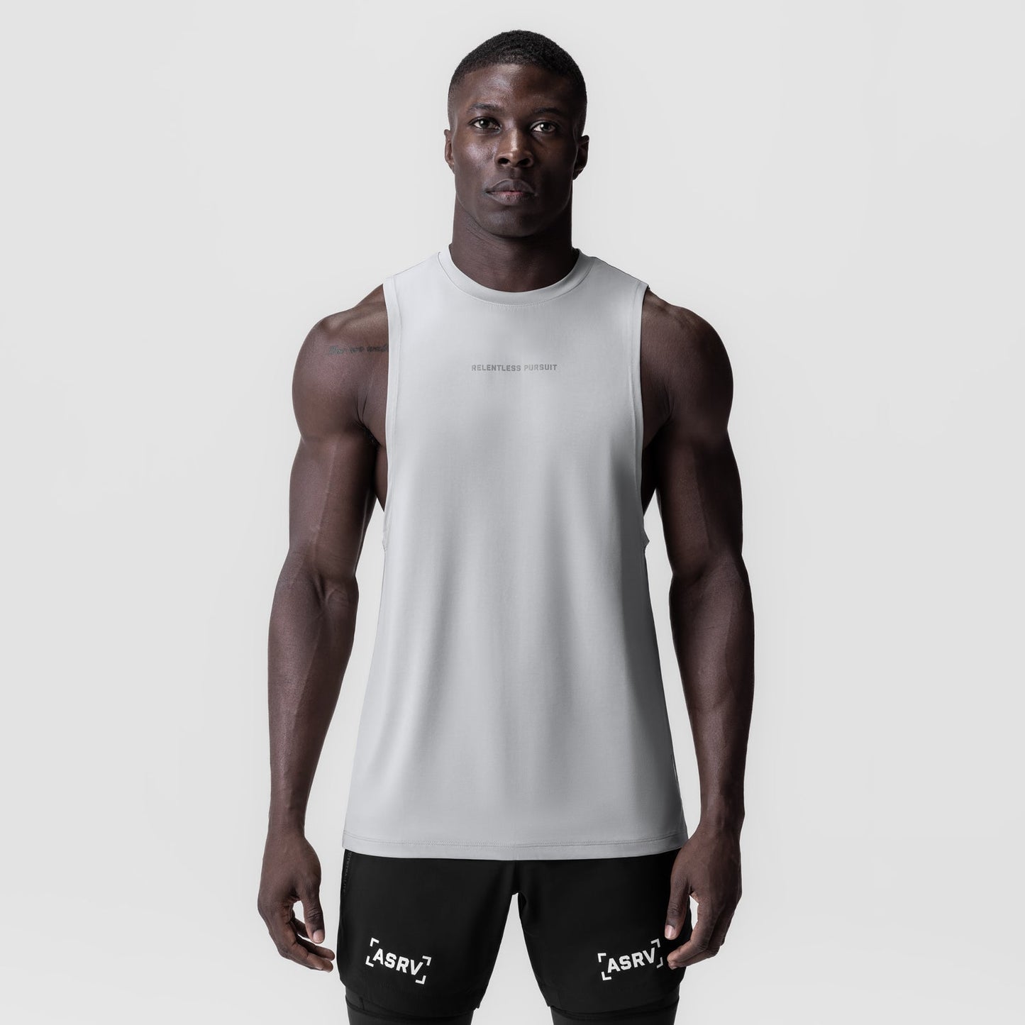 0837. 3D-Lite® 2.0 Lycra® Muscle Tank Slate Grey "RP" | ASRV US
