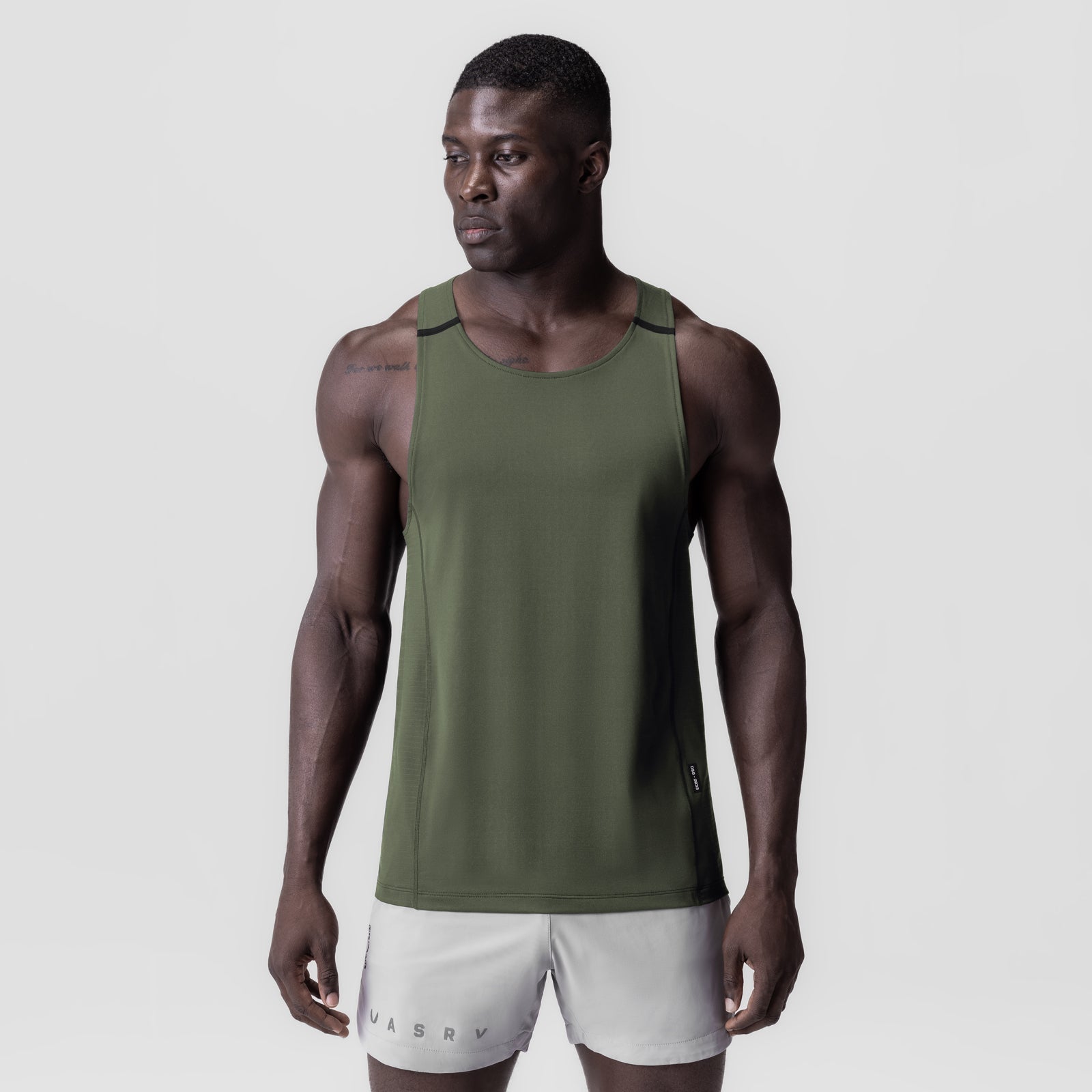 0833. 3D-Lite® 2.0 Lycra® Pro Singlet Olive | ASRV discount