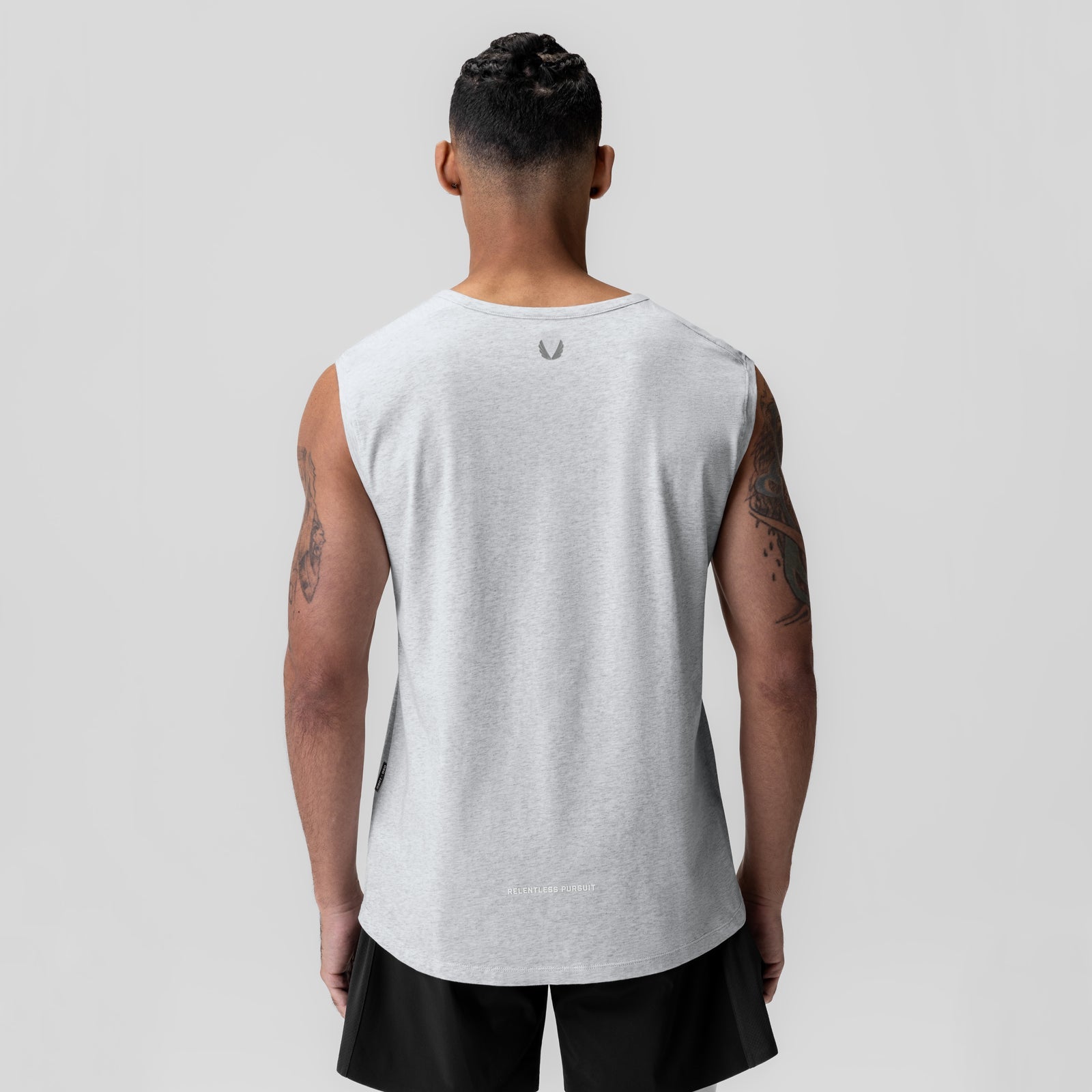 1060. Creora® Cotton Modal Cutoff Tank Heather Grey | ASRV near me