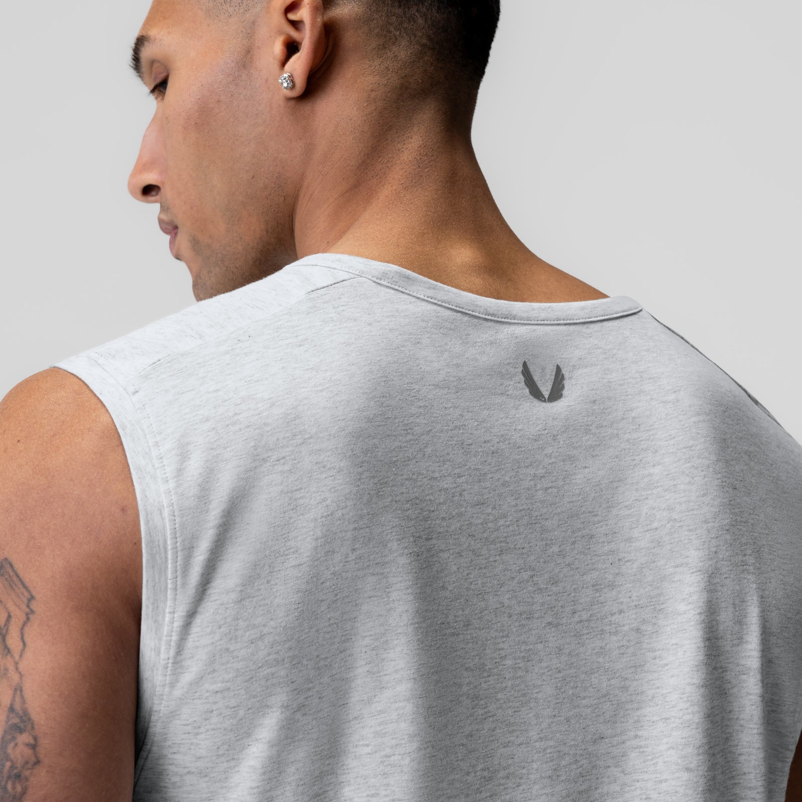 1060. Creora® Cotton Modal Cutoff Tank Heather Grey | ASRV near me