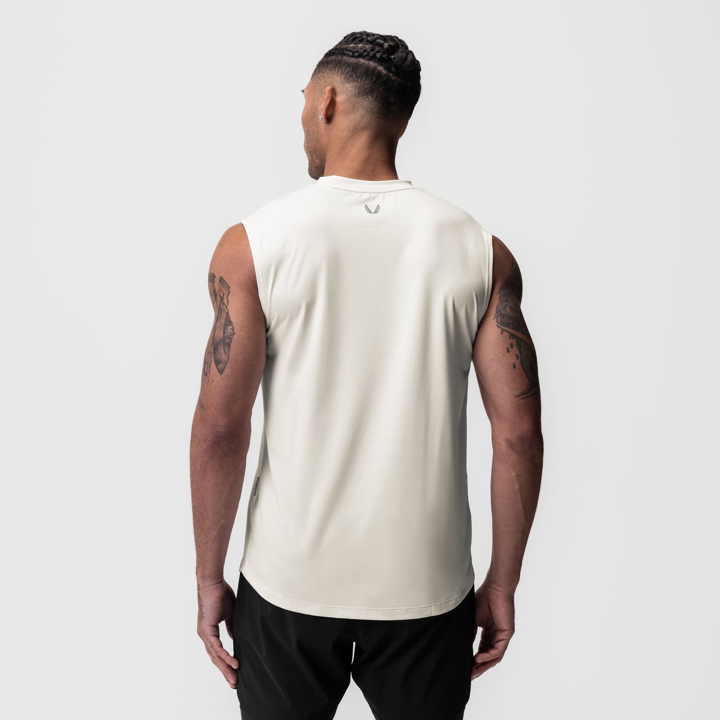 0757. AeroSilver® Cutoff Tank Ivory Cream | ASRV US