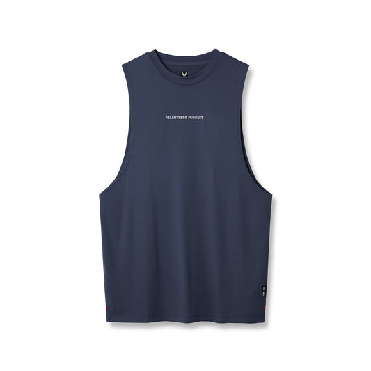 0837. 3D-Lite® 2.0 Lycra® Muscle Tank Navy "RP" | ASRV sale
